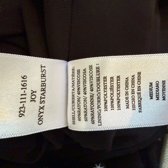 Rails Black Star Print Midi Dress | Size M - Picture 6 of 6